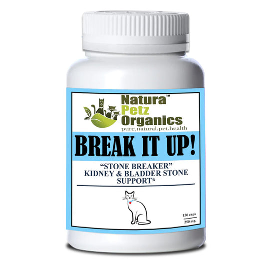 Natura Petz Organics Break It Up! Herbal Kidney & Bladder Stone Support (Turkey Flavored) for Cats