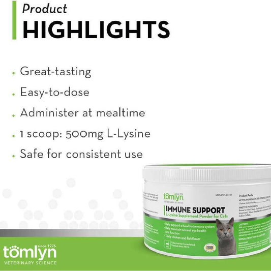 Tomlyn Immune Support L-Lysine Powder for Cats (3.5 oz)