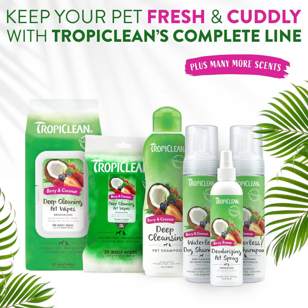 TropiClean Deep Cleansing Waterless Cat Shampoo (7.4oz)
