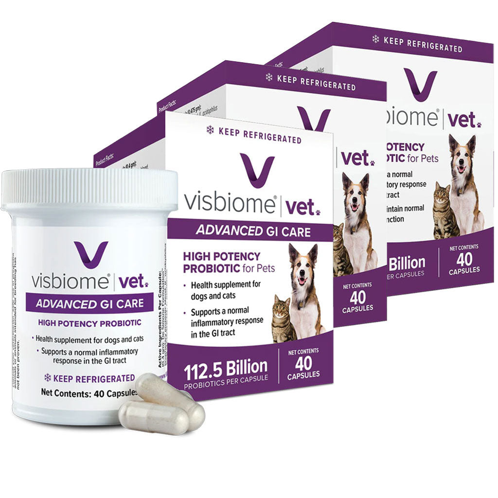 Visbiome Vet High Potency Probiotic Capsules for Pets
