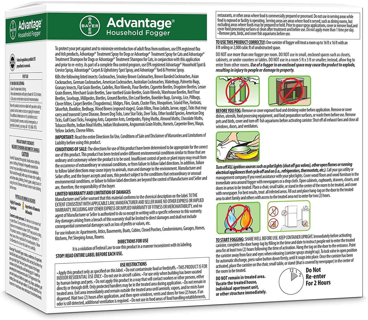 Advantage Household Fogger (3 pack)