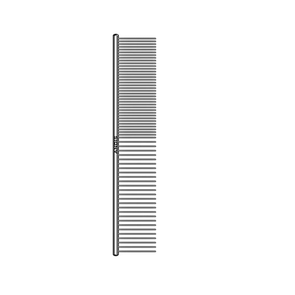 Metal comb on a white background