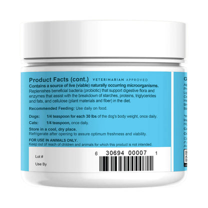 Animal Essentials Plant Enzyme & Probiotic Digestive Supplement Powder for Dogs & Cats