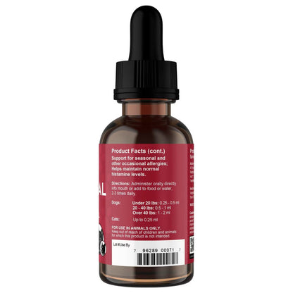 Animal Essentials Seasonal Allergy Herbal Tonic to Maintain Normal Histamine Levels for Dogs & Cats