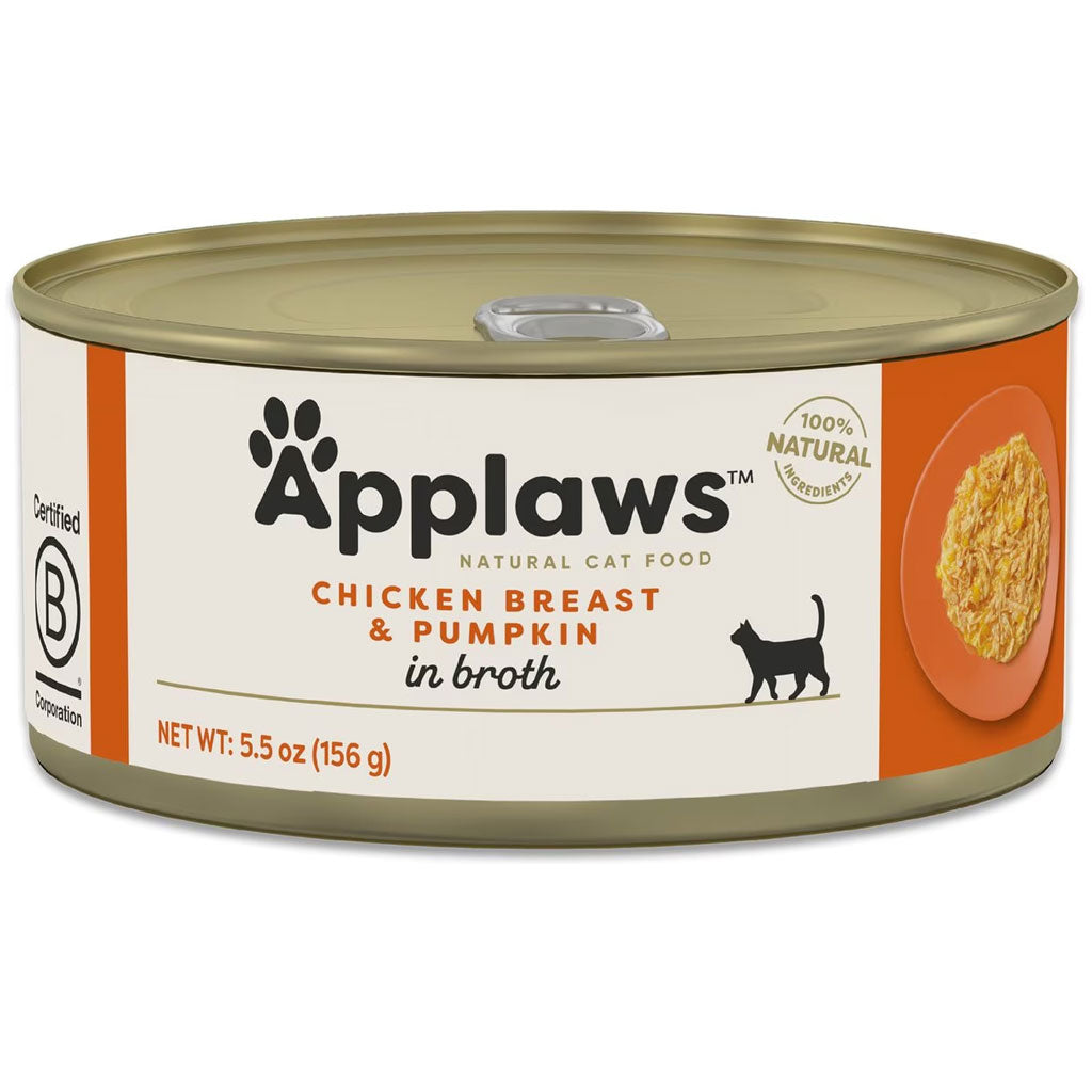Applaws Chicken Breast with Pumpkin Canned Cat Food, 5.5-oz, case of 24