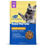 Ark Naturals Kiss Me-Ow Strengthening Dental Chews Crunchy Cat Treats-Chicken Flavor