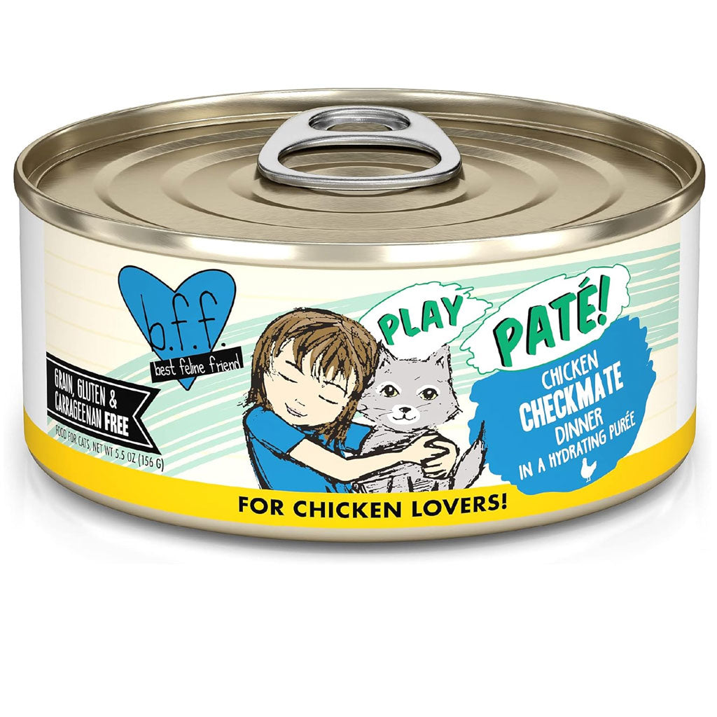 BFF Play Pate Lovers Chicken Checkmate Grain-Free Wet Cat Food