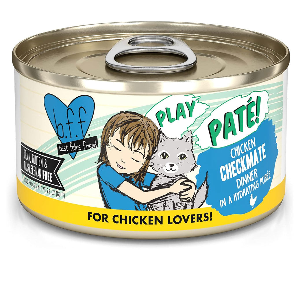 BFF Play Pate Lovers Chicken Checkmate Grain-Free Wet Cat Food
