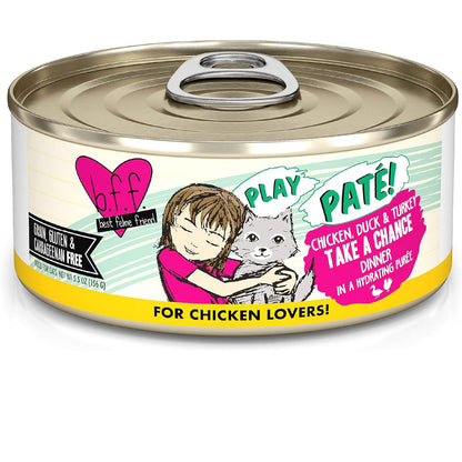 BFF Play Pate Lovers Chicken, Duck & Turkey Take a Chance Wet Cat Food