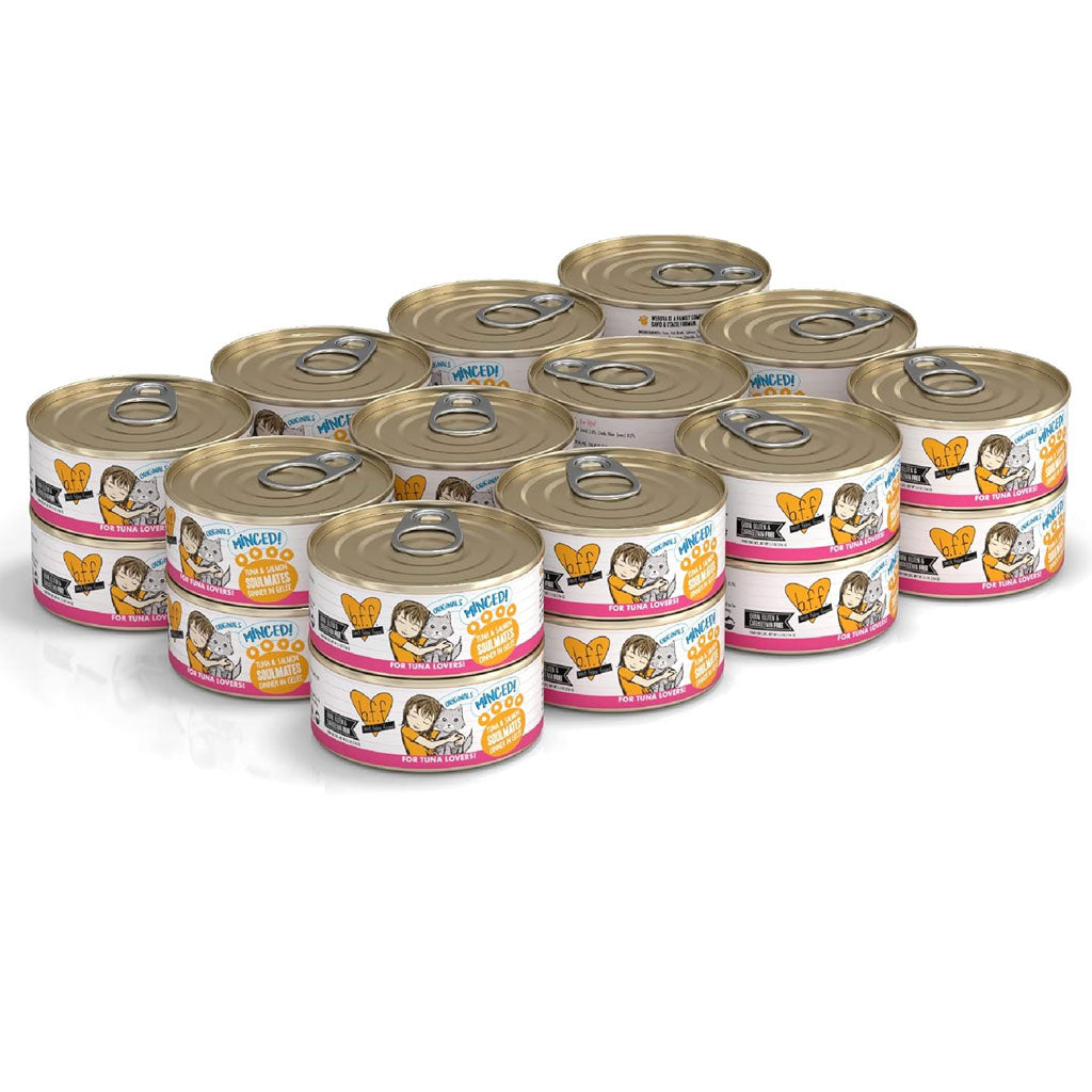 BFF Tuna & Salmon Soulmates Dinner in Gelee Canned Cat Food, 5-oz, 24pk