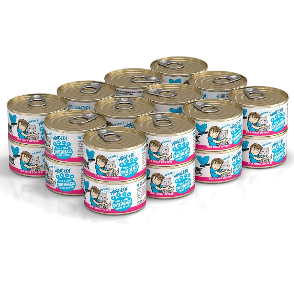 BFF Tuna & Shrimp Sweethearts Dinner in Gravy Canned Cat Food, 3-oz, 24pk