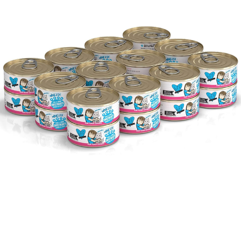 BFF Tuna & Shrimp Sweethearts Dinner in Gravy Canned Cat Food, 5.5-oz, 24pk