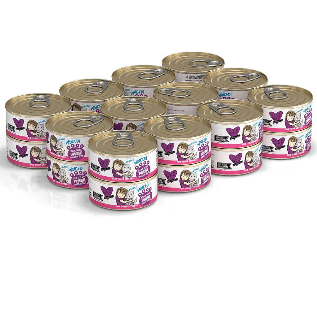 BFF Tuna & Tilapia Twosome Dinner in Gelee Canned Cat Food, 5-oz, 24pk