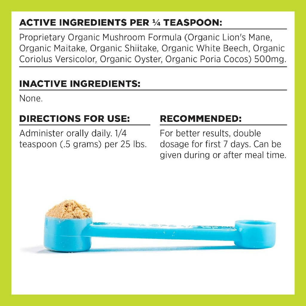 Bixbi Digestive Support Powdered Mushroom Supplement For Dogs & Cats (60 g)