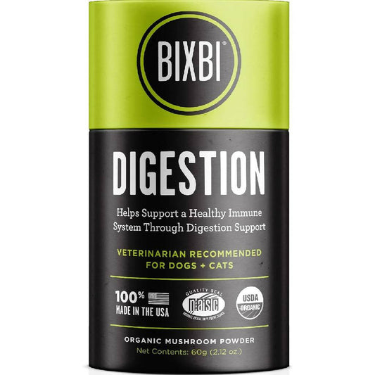 Bixbi Digestive Support Powdered Mushroom Supplement For Dogs & Cats (60 g)