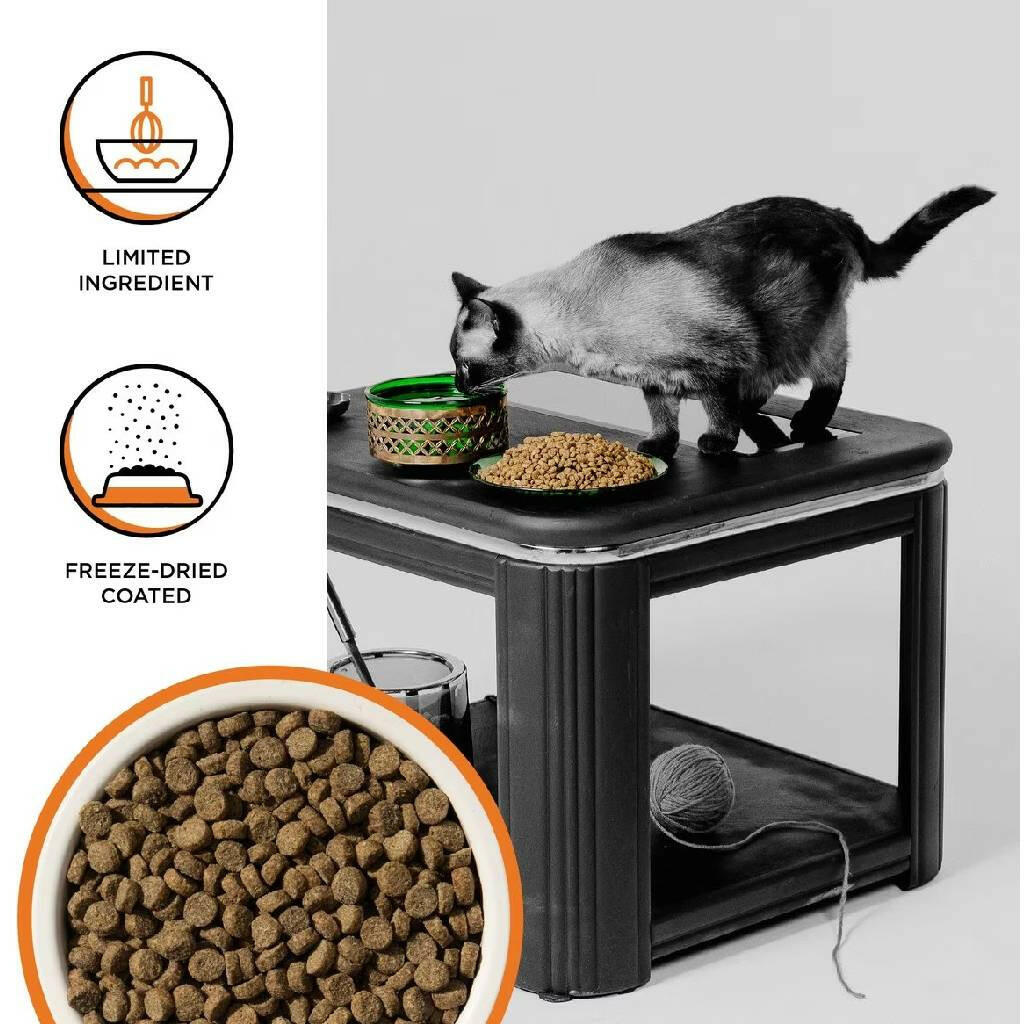 Bixbi Rawbble Grain-Free Chicken Recipe Raw Coated Dry Cat Food (3 lb)
