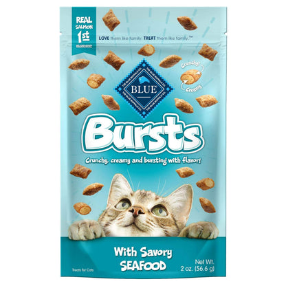 Blue Buffalo Bursts Crunch & Creamy Savory Seafood Treats For Cat (2 oz)