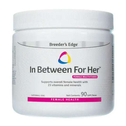 Breeder's Edge In Between For Her- Female Multivitamin for Cat & Small Dog( 90 count )
