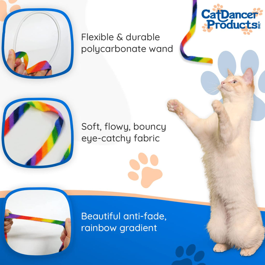 Cat Dancer Rainbow Charmer Toy For Cat
