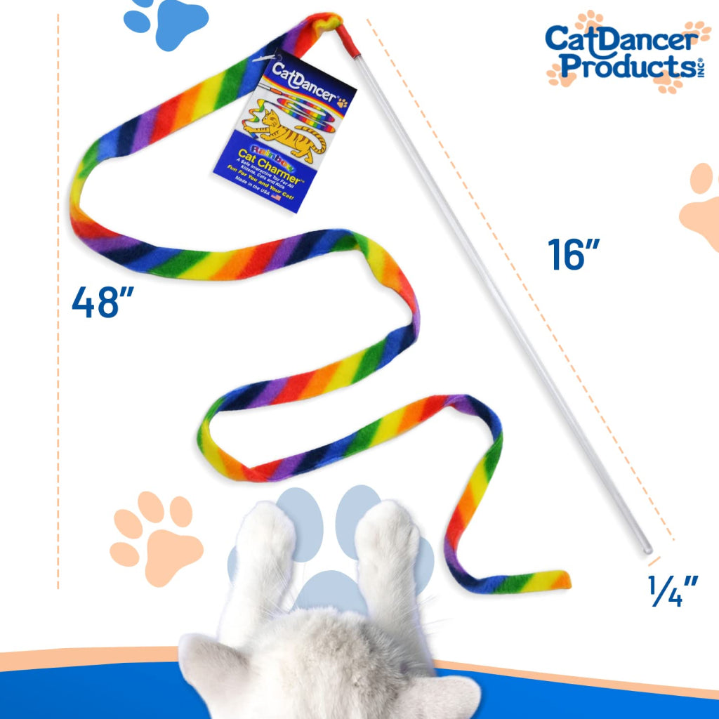 Cat Dancer Rainbow Charmer Toy For Cat