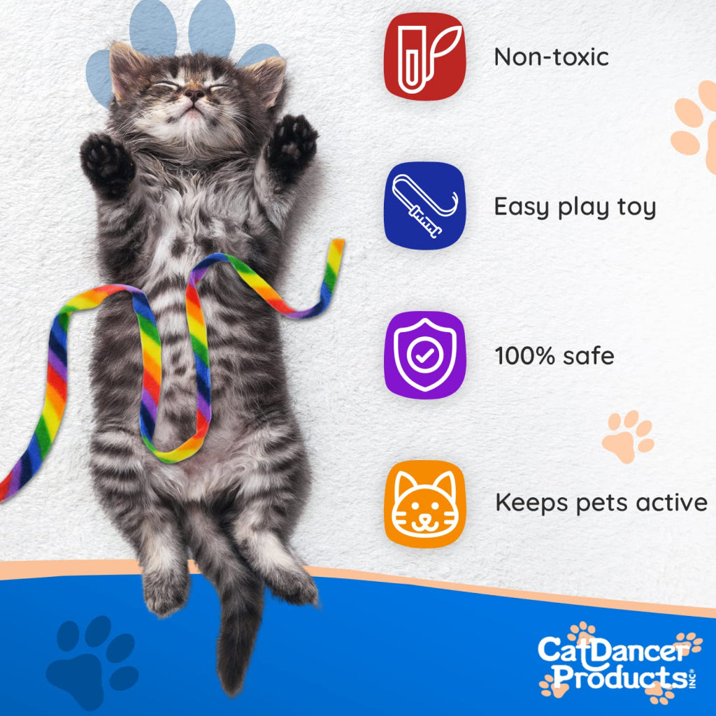 Cat Dancer Rainbow Charmer Toy For Cat