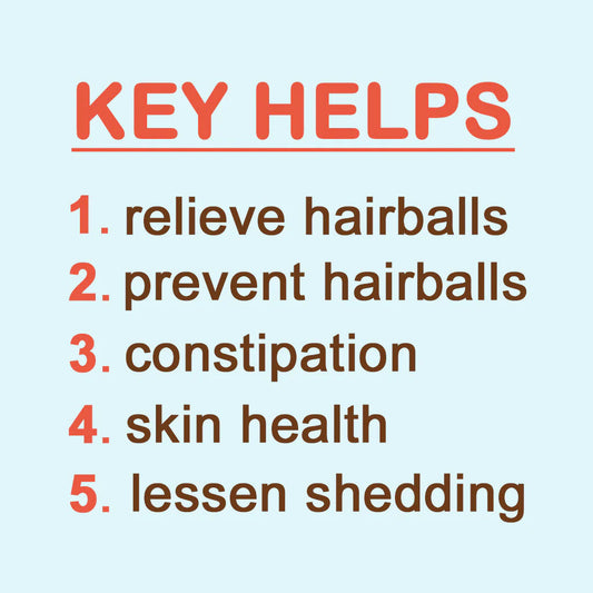 List of key helps for pet care on a light blue background