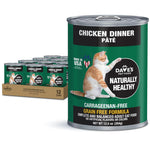 Dave's Pet Food Chicken Formula Canned Wet Cat Food, 12.5-oz can, case of 12
