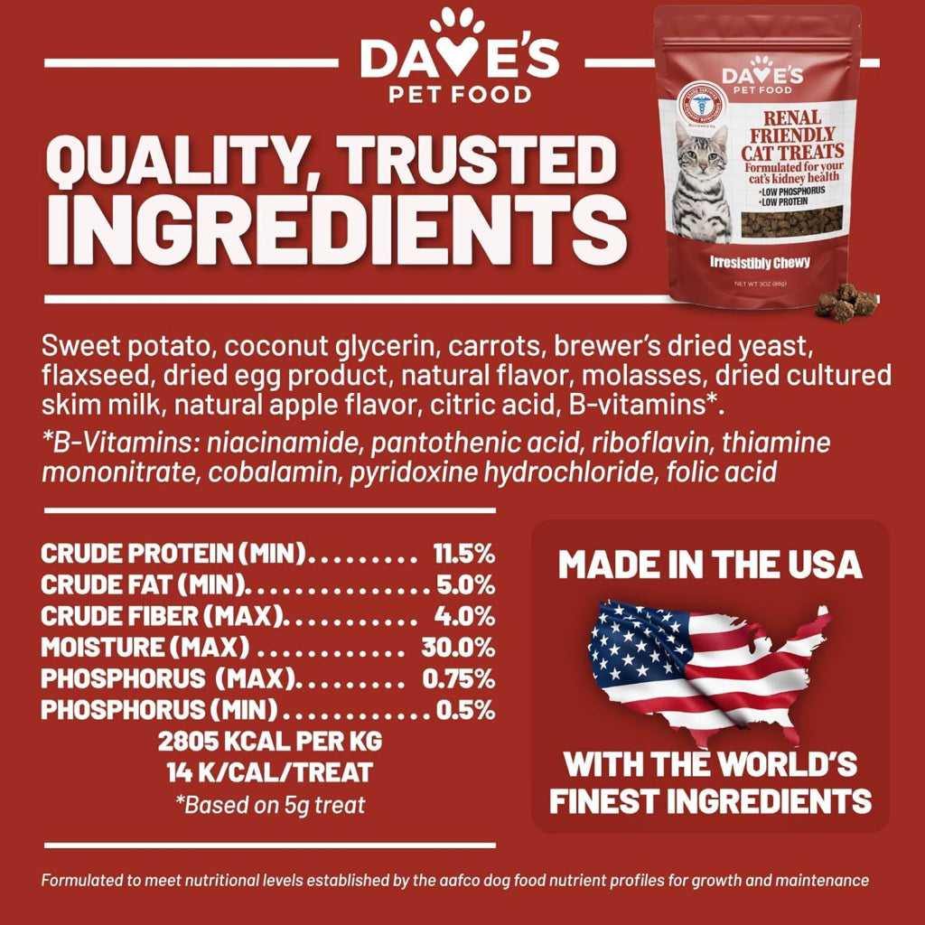 Dave's Pet Food Renal-Friendly Sweet Potato Recipe Treats For Dog (3 oz)