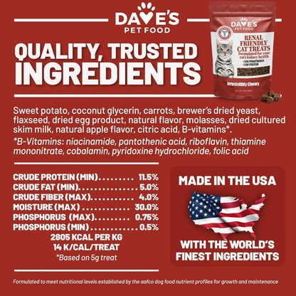 Dave's Pet Food Renal-Friendly Sweet Potato Recipe Treats For Dog (3 oz)