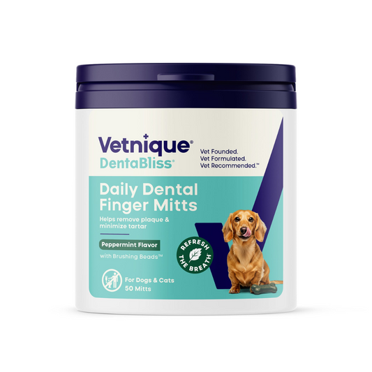 Dentabliss Daily Dental Wipes Finger Mitts for Dogs & Cats
