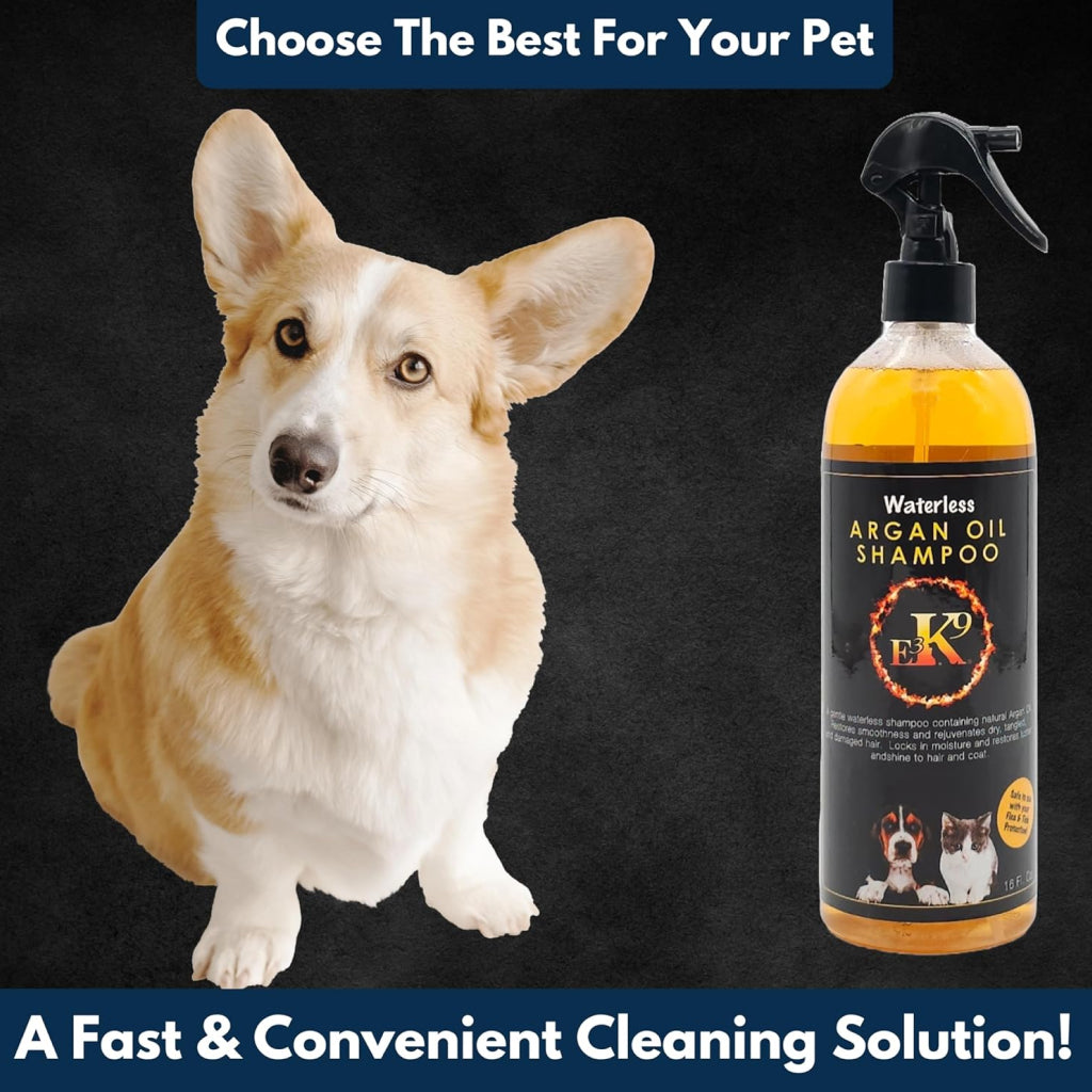 E3 Waterless Argan Oil Shampoo for Pets (16 oz)