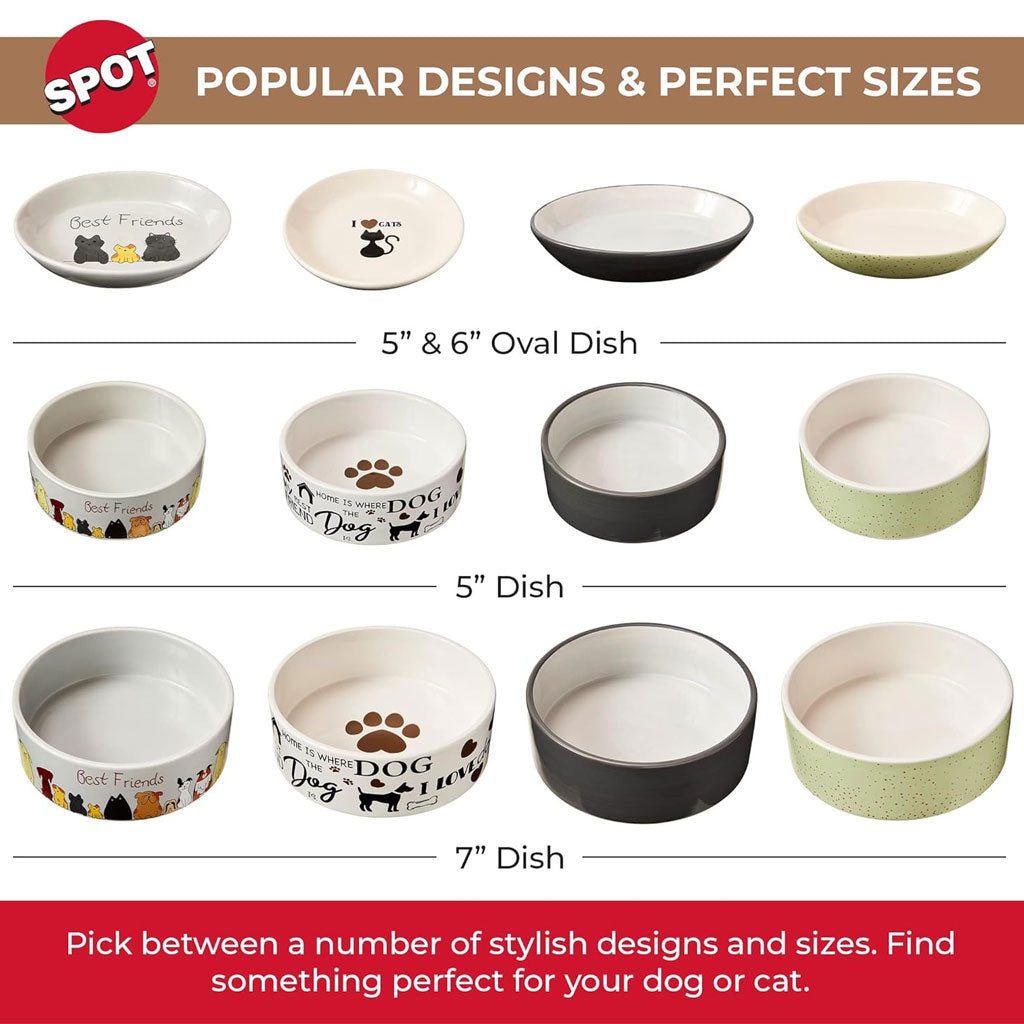 Ethical Pet I Love Cats Cat Saucer, 5"