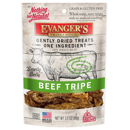 Evanger's Nothing but Natural Gently Air Dried Beef Tripe Dog & Cat Treats (3.5 oz)