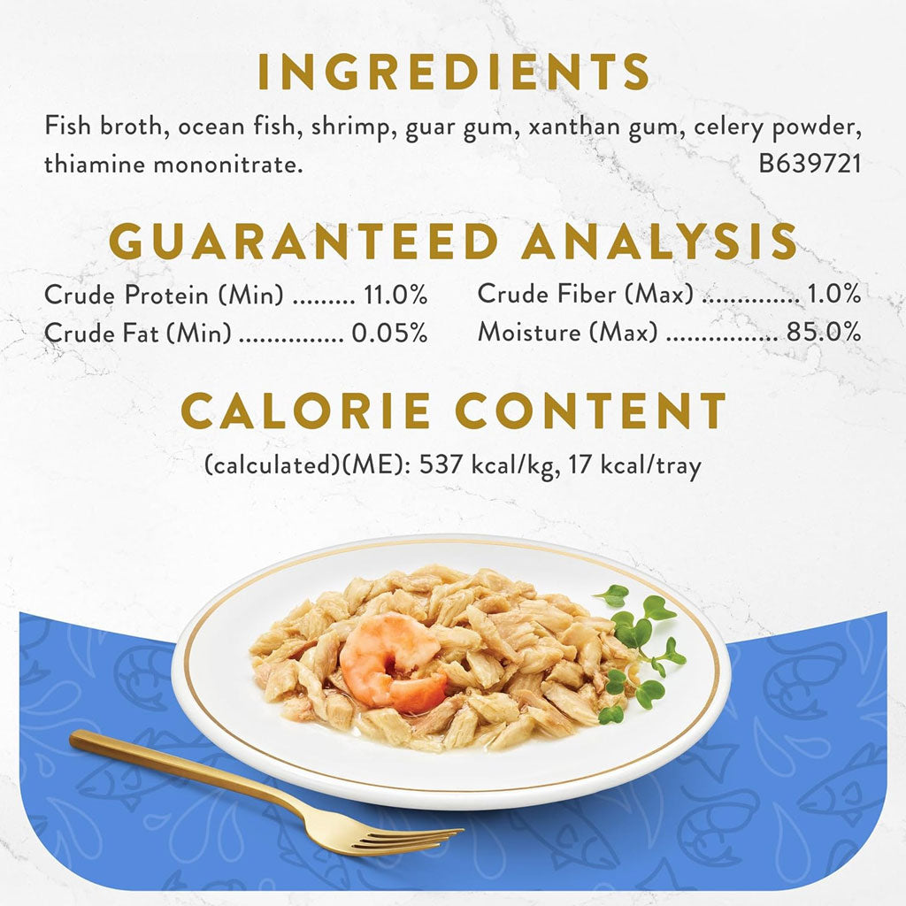 Fancy Feast Appetizers Oceanfish with a Shrimp Topper Lickable Cat Treats