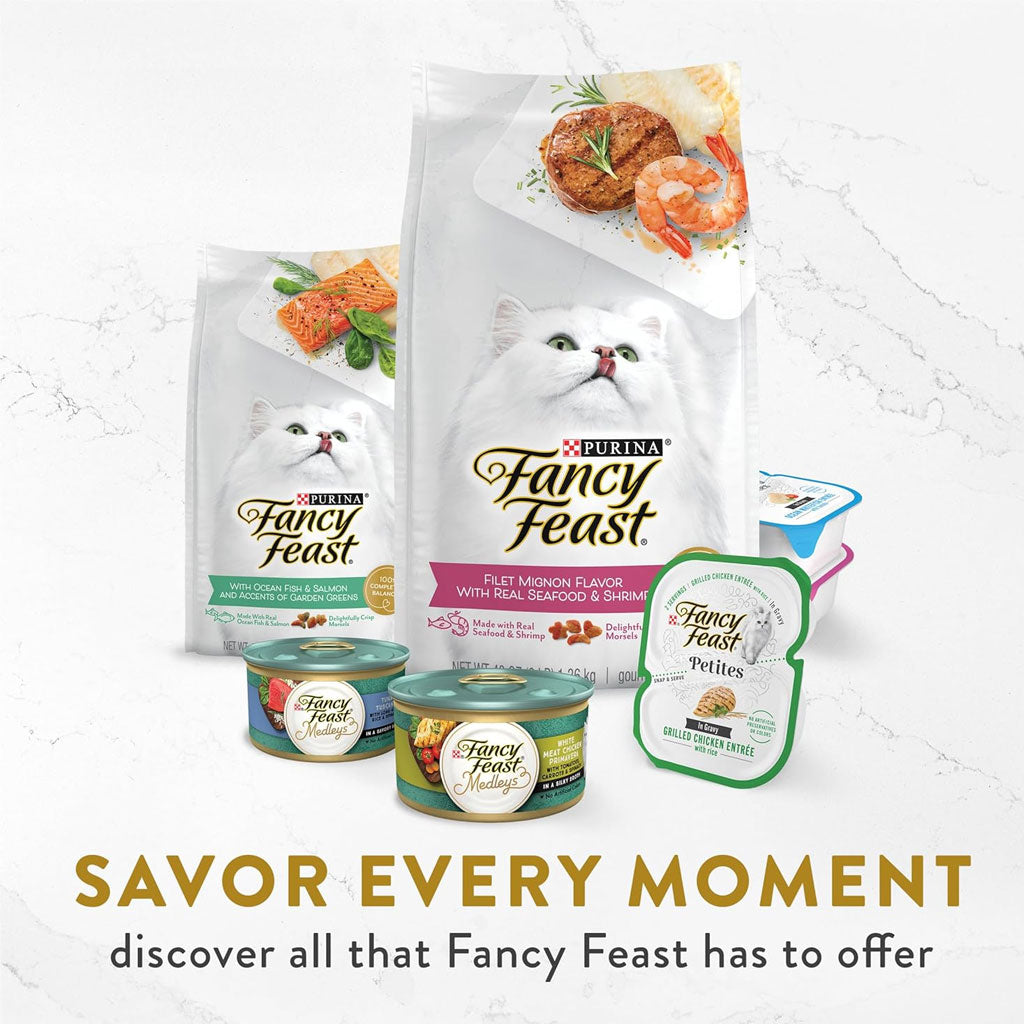 Fancy Feast Appetizers, Skipjack Tuna with a Sole Topper, Lickable Cat Treats