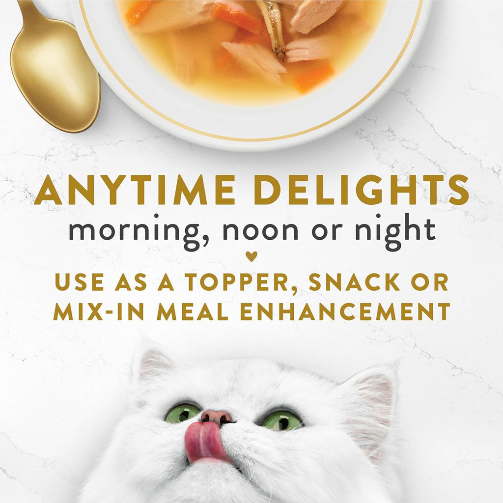 Fancy Feast Classic Broths with Tuna, Anchovies & Whitefish Supplemental Wet Cat Food Pouches