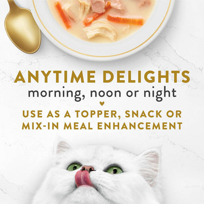 Fancy Feast Creamy Broths with Tuna, Chicken & Whitefish Supplemental Wet Cat Food Pouches