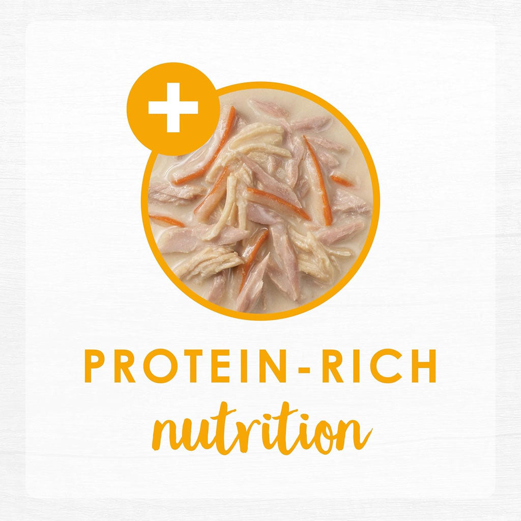 Fancy Feast Creamy Broths with Tuna, Chicken & Whitefish Supplemental Wet Cat Food Pouches