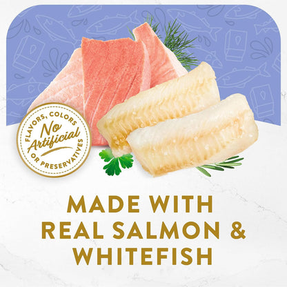 Fancy Feast Creamy Broths with Wild Salmon & Whitefish Supplemental Wet Cat Food Pouches