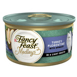 Fancy Feast Medleys Turkey Florentine in Sauce Wet Cat Food, 3-oz case of 24