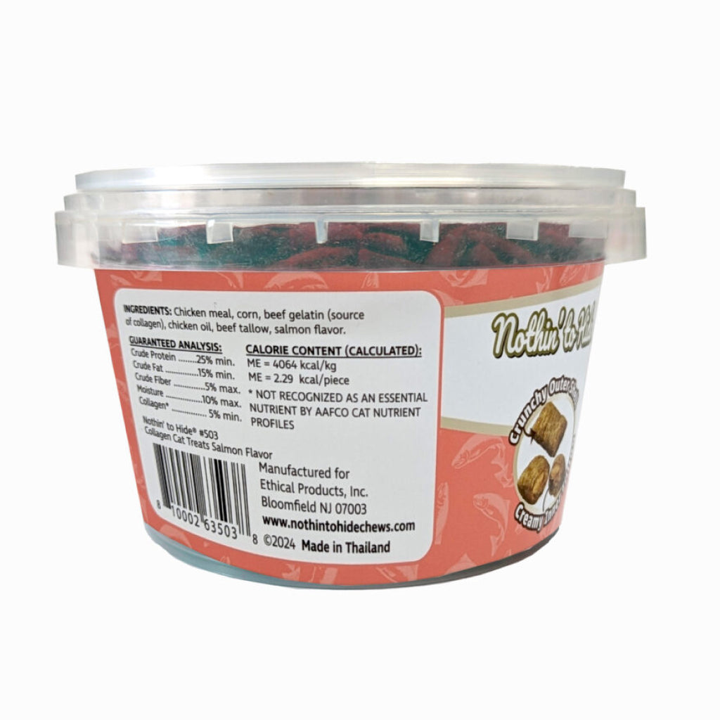 Fieldcrest Farms Nothin' to Hide Collagen Cat Treats -Salmon Flavor