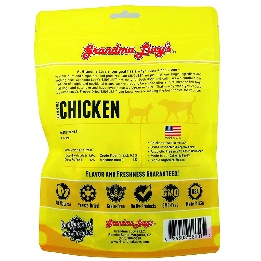 Grandma Lucy's Freeze-Dried Chicken Dog & Cat Treats (3.5 oz)