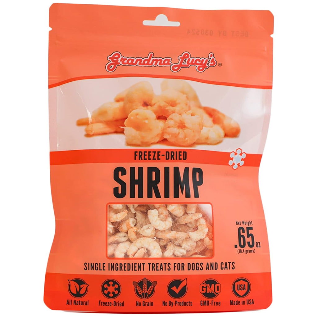 Grandma Lucy's Freeze-Dried Shrimp Dog & Cat Treats (3.5 oz)
