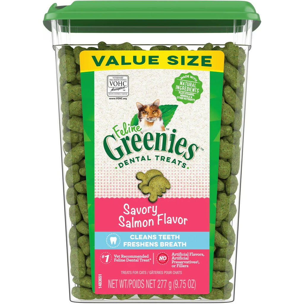Greenies Feline Savory Salmon Flavor 9oz