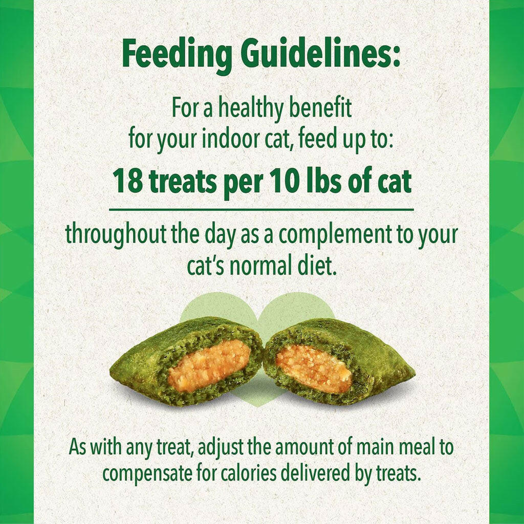 Greenies Feline SmartBites Healthy Indoor Tuna Flavor Cat Treats directions
