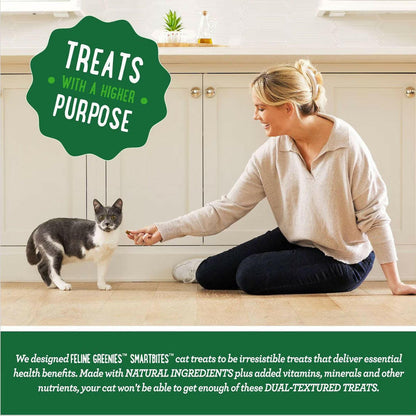 Greenies Feline SmartBites Skin & Fur Chicken Flavor features