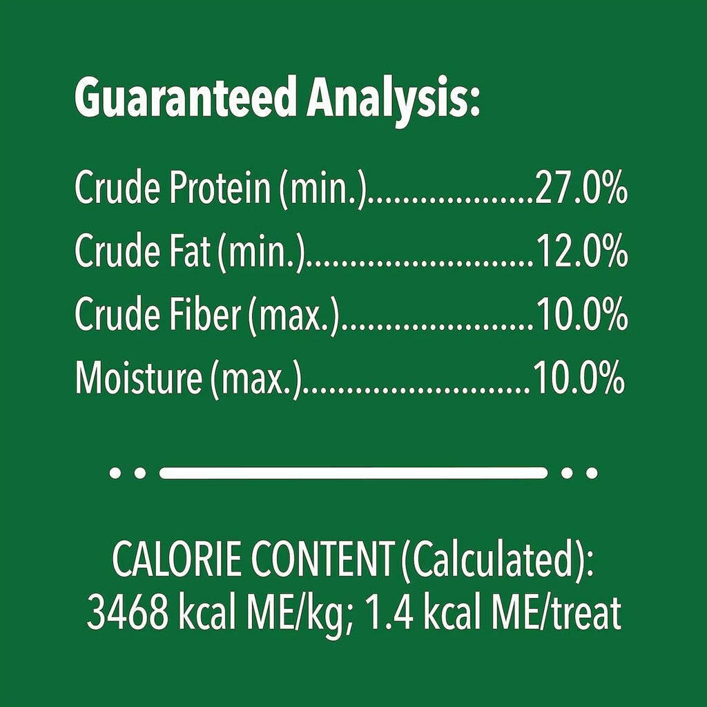 Greenies Feline Tuna Flavor guaranteed analysis