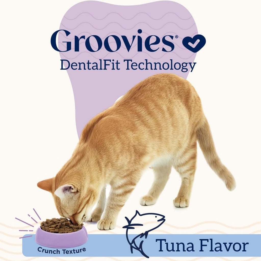 Groovies Tuna Flavor Dental Treats for Cats (7.05 oz)