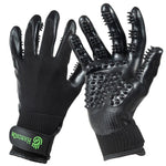 HandsOn Bathing & Grooming Gloves - Black (Small)