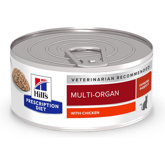 Hill's Prescription Diet Multi-Organ Complex Support Chicken Recipe Wet Food For Cat (5.5 oz x 24 cans)